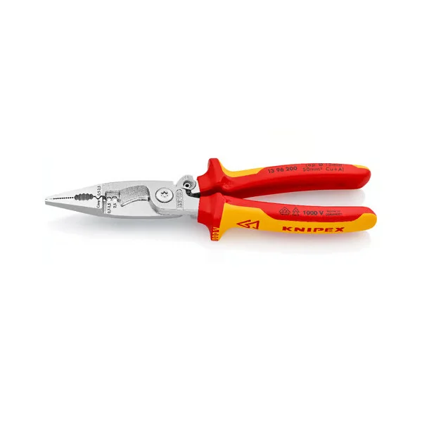 Φωτογραφία προϊόντος: KNIPEX ΚNIPEX 1396200 Τσιμπίδα Κόφτης Καλωδίων με Μόνωση 1000V 200mm