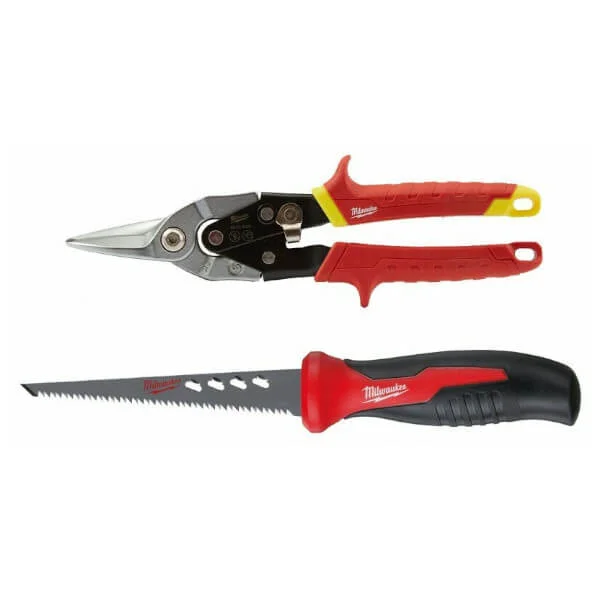 Φωτογραφία προϊόντος: MILWAUKEE 4932479784 Ψαλίδι Λαμαρίνας Και Πριόνι Γυψοσανίδας Σετ