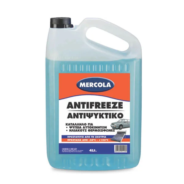 Φωτογραφία προϊόντος: MERCOLA 5148 Antifreeze Αντιψυκτικό Παραφλού Ψυγείου Αυτοκινήτου - Ηλιακών Μπλε Χρώμα 4lt