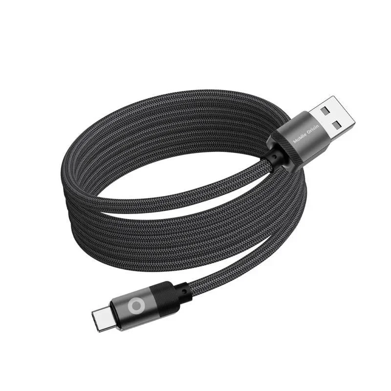 Φωτογραφία προϊόντος: GR Mobile Origin Magnetic Cable USB-A To USB-C 1m Black έως 12 άτοκες δόσεις ή 24 δόσεις