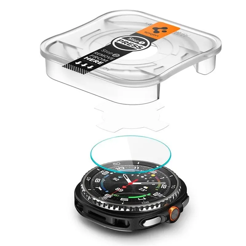 Φωτογραφία προϊόντος: GR Spigen Glass tR Ez Fit 2 Pack For Samsung Galaxy Watch 8 Classic (46mm) έως 12 άτοκες δόσεις ή 24 δόσεις