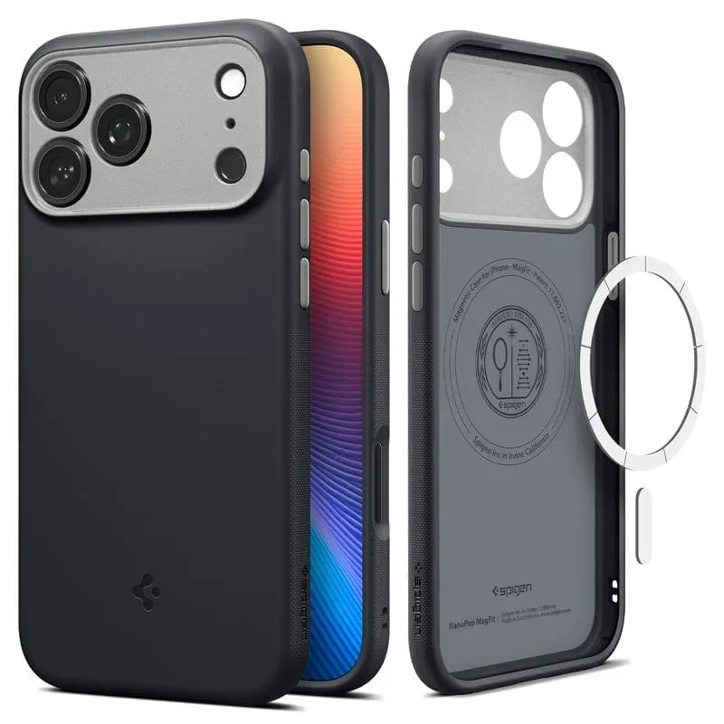 Φωτογραφία προϊόντος: GR Spigen Nano Pop Magsafe Black Sesame For iPhone 17 Pro έως 12 άτοκες δόσεις ή 24 δόσεις