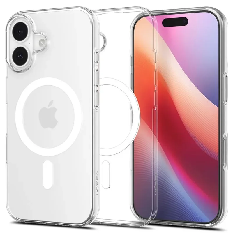Φωτογραφία προϊόντος: GR Spigen Liquid Crystal Magsafe Clear White For iPhone 17 έως 12 άτοκες δόσεις ή 24 δόσεις