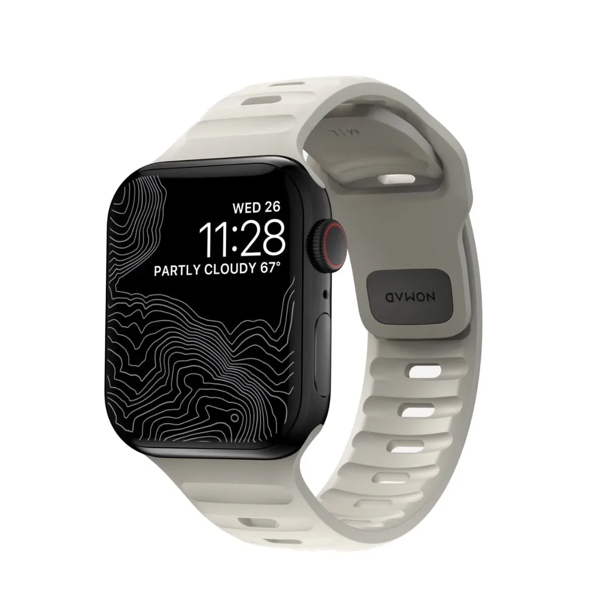 Φωτογραφία προϊόντος: GR Nomad Sport Band Stone for Apple Watch 42/41/40mm έως 12 άτοκες δόσεις ή 24 δόσεις