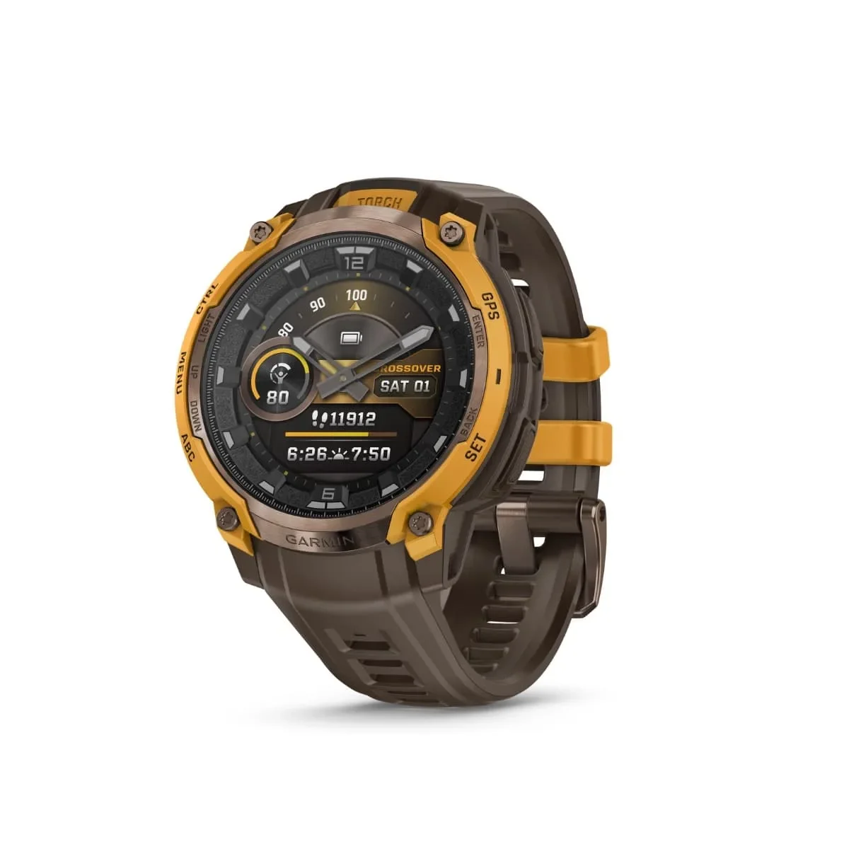 Φωτογραφία προϊόντος: GR Garmin Instinct Crossover AMOLED Bronze/Sunburst έως 12 άτοκες δόσεις ή 24 δόσεις