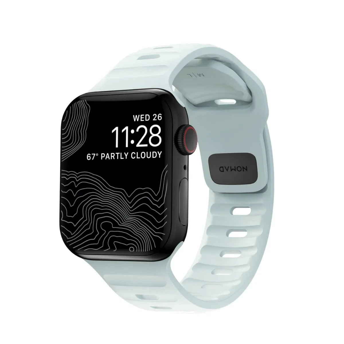 Φωτογραφία προϊόντος: GR Nomad Sport Band Icy Blue Glow for Apple Watch 40/41mm έως 12 άτοκες δόσεις ή 24 δόσεις
