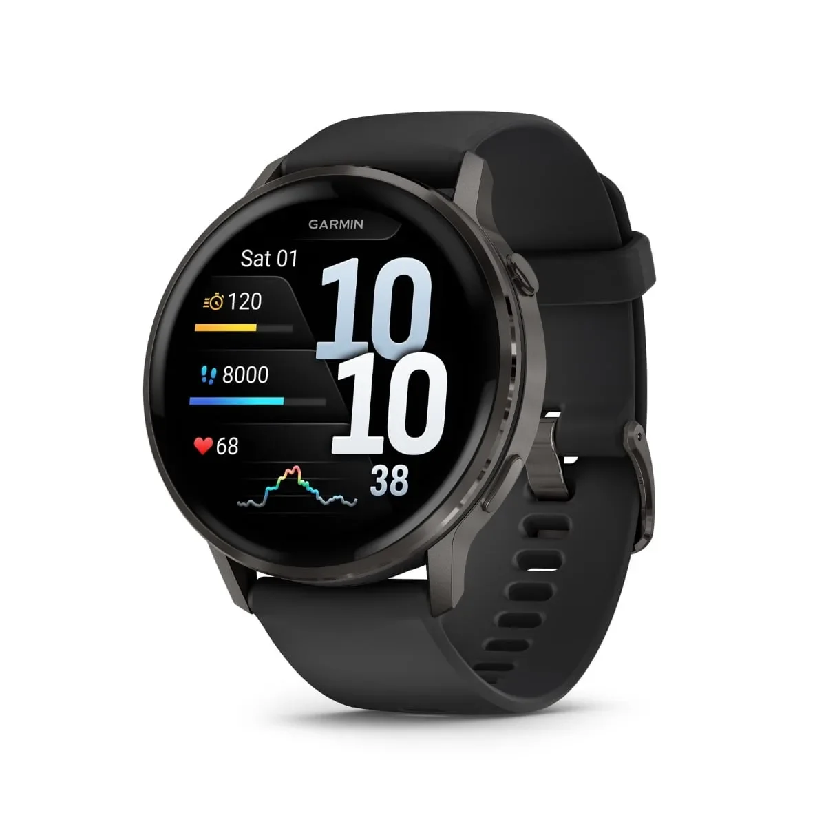 Φωτογραφία προϊόντος: GR Garmin Venu 4 45mm Slate with Black έως 24 άτοκες δόσεις