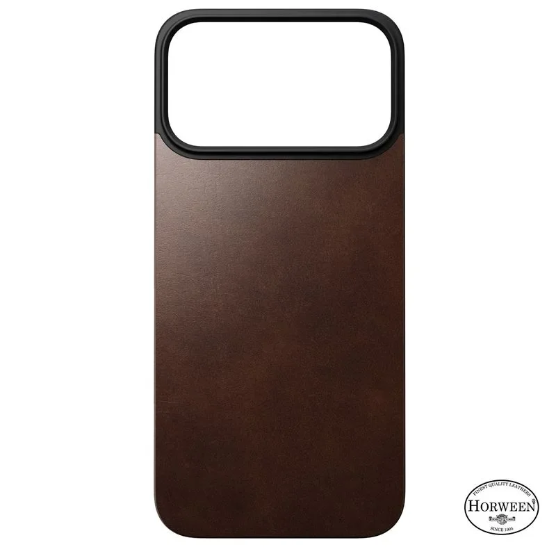 Φωτογραφία προϊόντος: GR Nomad Magnetic Horween Leather Back Magsafe for iPhone 17 Pro Max Rustic Brown έως 12 άτοκες δόσεις ή 24 δόσεις