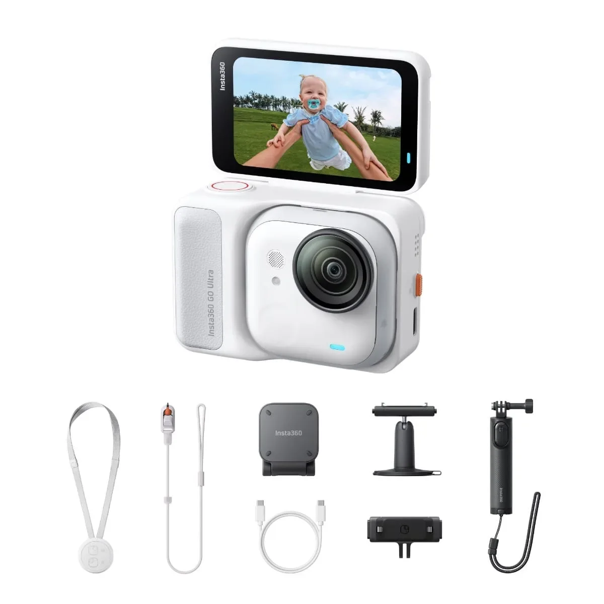 Φωτογραφία προϊόντος: GR Insta360 GO Ultra Creator Bundle Arctic White έως 12 άτοκες δόσεις ή 24 δόσεις