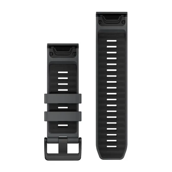 Φωτογραφία προϊόντος: Garmin QuickFit 26 Silicone Bands Slate Gray and Black with Black έως 12 άτοκες δόσεις ή 24 δόσεις