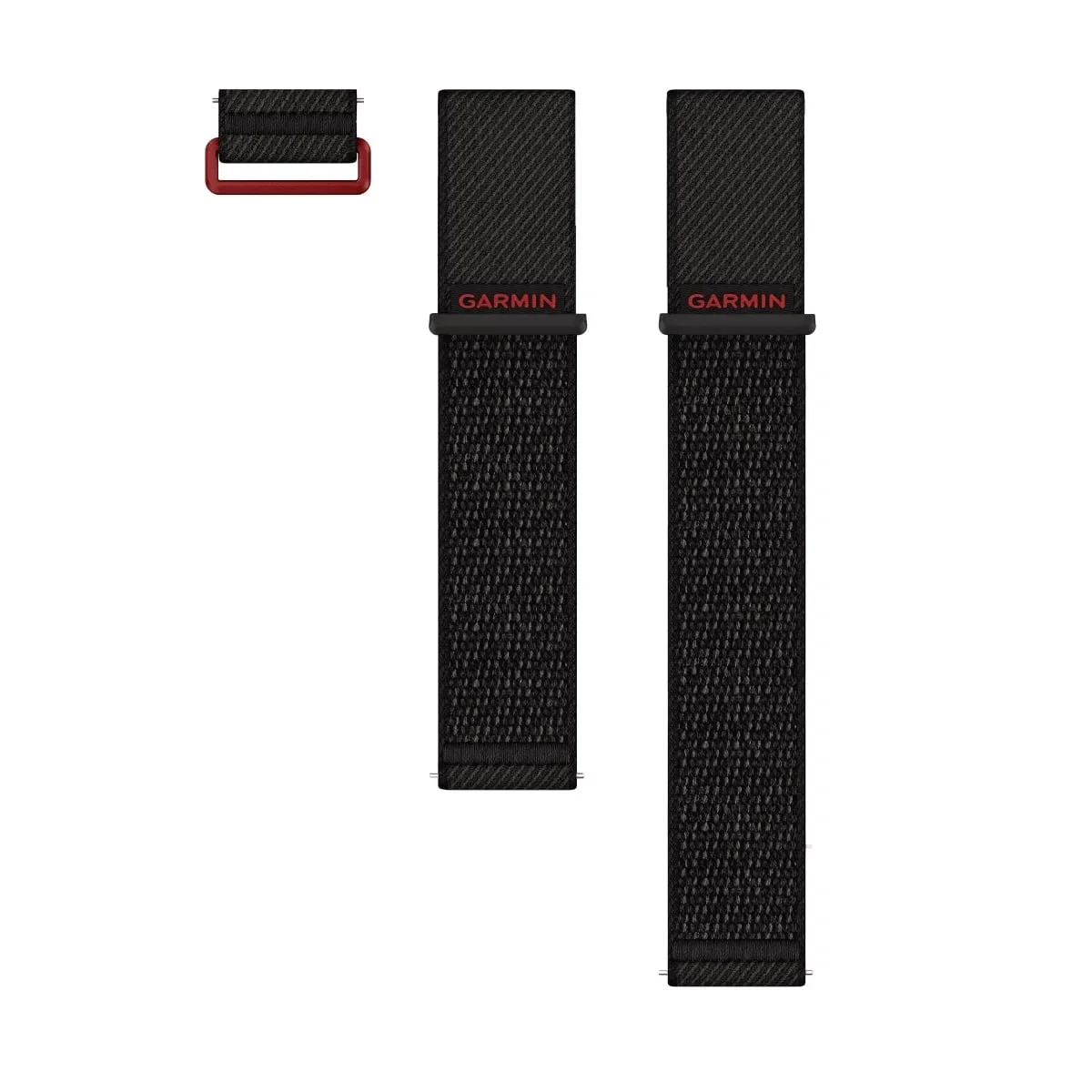 Φωτογραφία προϊόντος: GR Garmin Quick Release 24 Band Black ComfortFit Nylon with Red (3pcs.) έως 12 άτοκες δόσεις ή 24 δόσεις