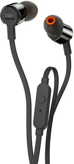 Φωτογραφία προϊόντος: GR JBL T210E, InEar Universal Headphones 1-button Mic/Remote (Black) έως 12 άτοκες δόσεις ή 24 δόσεις