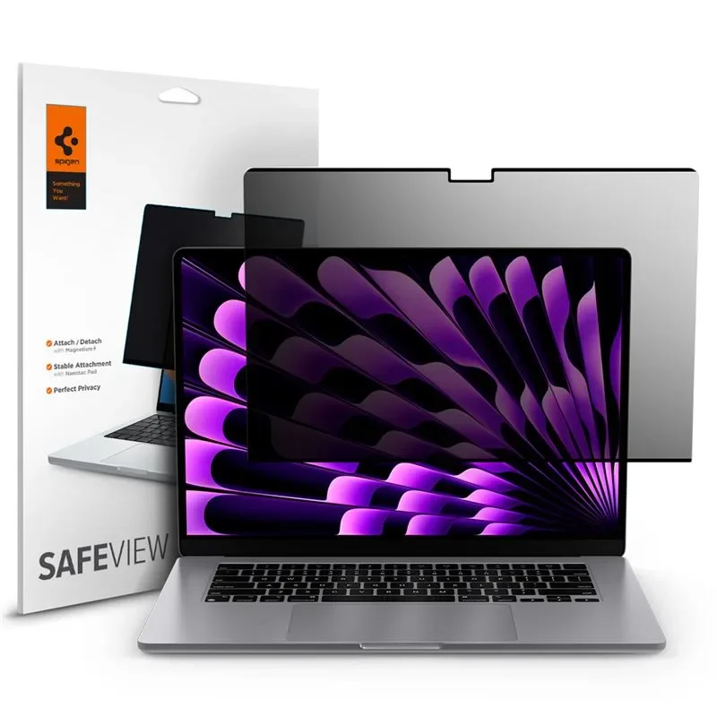 Φωτογραφία προϊόντος: GR Spigen Safeview 1 Pack For Macbook Air 15' έως 12 άτοκες δόσεις ή 24 δόσεις