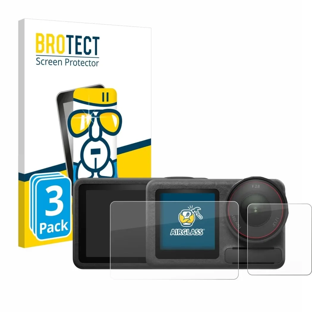 Φωτογραφία προϊόντος: GR Brotect AirGlass for DJI Osmo Action 5 Pro (3pcs) έως 12 άτοκες δόσεις ή 24 δόσεις
