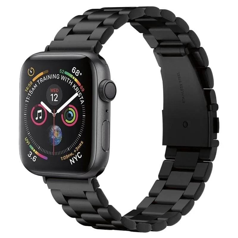 Φωτογραφία προϊόντος: GR Spigen Modern Fit Black Metal Band For Apple Watch 49mm/46mm/45mm/44mm/42mm έως 12 άτοκες δόσεις ή 24 δόσεις