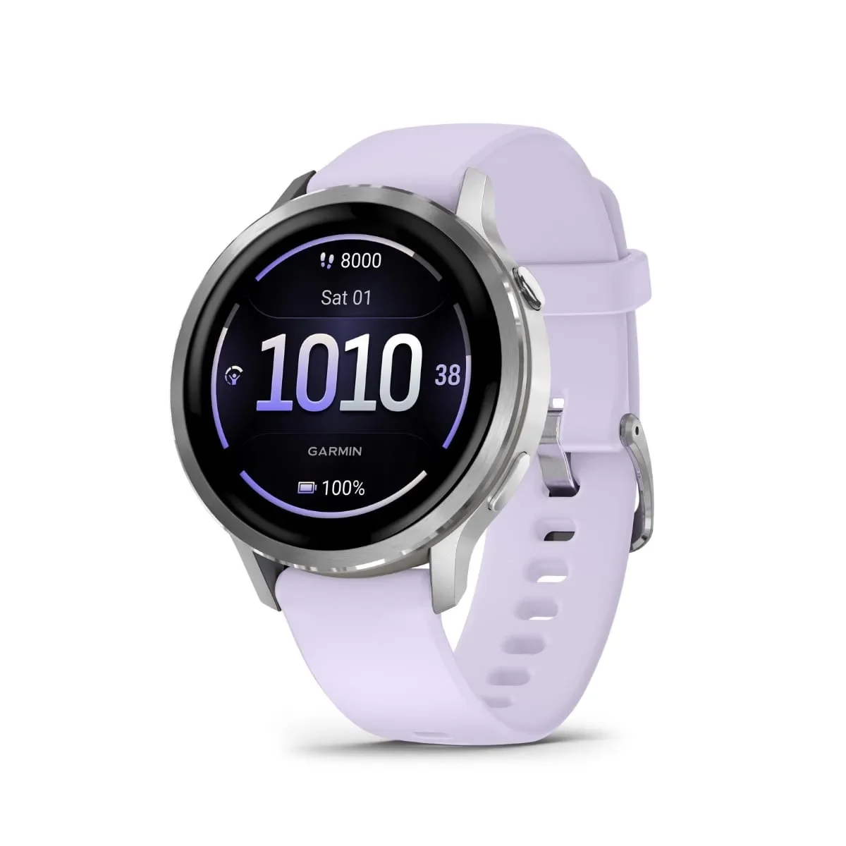 Φωτογραφία προϊόντος: GR Garmin Venu 4 41mm Silver with Periwinkle έως 24 άτοκες δόσεις