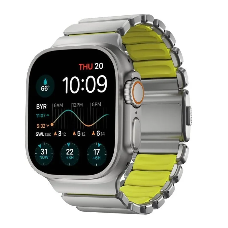 Φωτογραφία προϊόντος: GR Nomad Stratos Band Natural Titanium Volt 45/46/49mm έως 12 άτοκες δόσεις ή 24 δόσεις