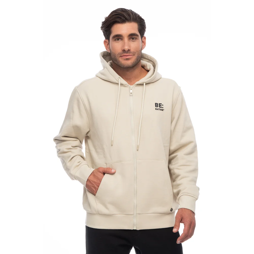 Φωτογραφία προϊόντος: Be:Nation Logo Full Zip Hoodie 07302301-3J Μπεζ