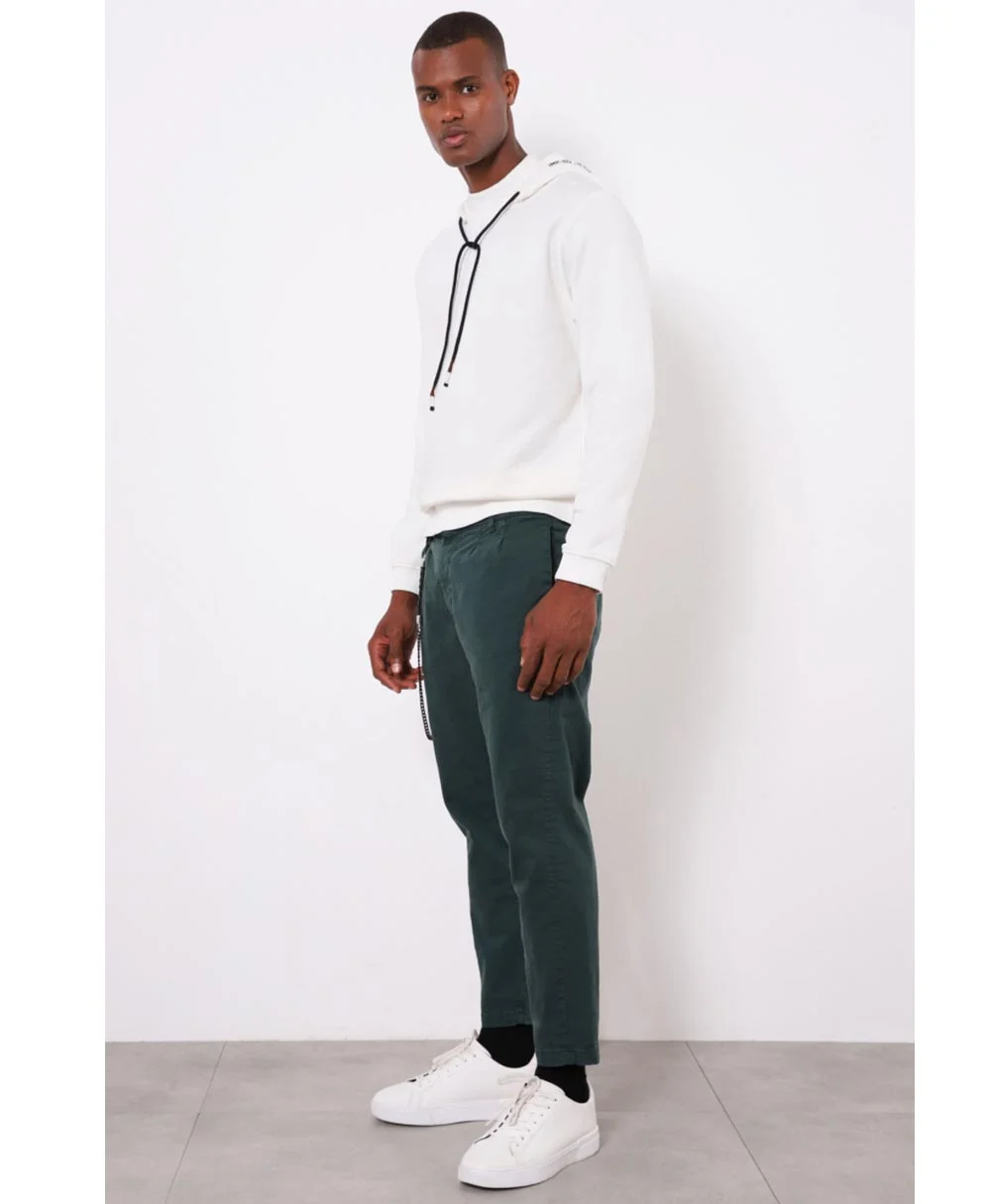 Φωτογραφία προϊόντος: Πράσινο / πετρόλ cropped jeans imperial italy με αλυσίδα