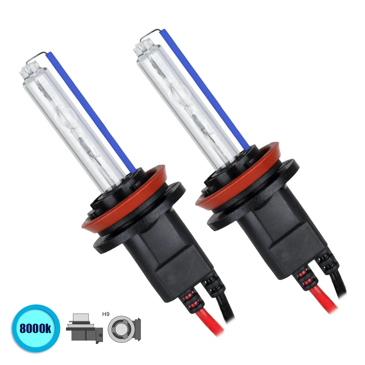 Φωτογραφία προϊόντος: GloboStar® 84016 H9 ΣΕΤ 2 x Λάμπες Βασικού Φωτισμού Αυτοκινήτου & Μοτοσυκλέτας Xenon HID 70W 6400lm IP20 Ψυχρό Λευκό 8000K