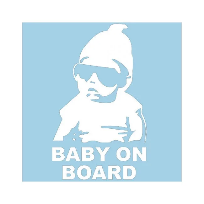 Φωτογραφία προϊόντος: AUTO GS Αυτοκόλλητο Baby On Board Λευκό 18x11cm 1τμχ