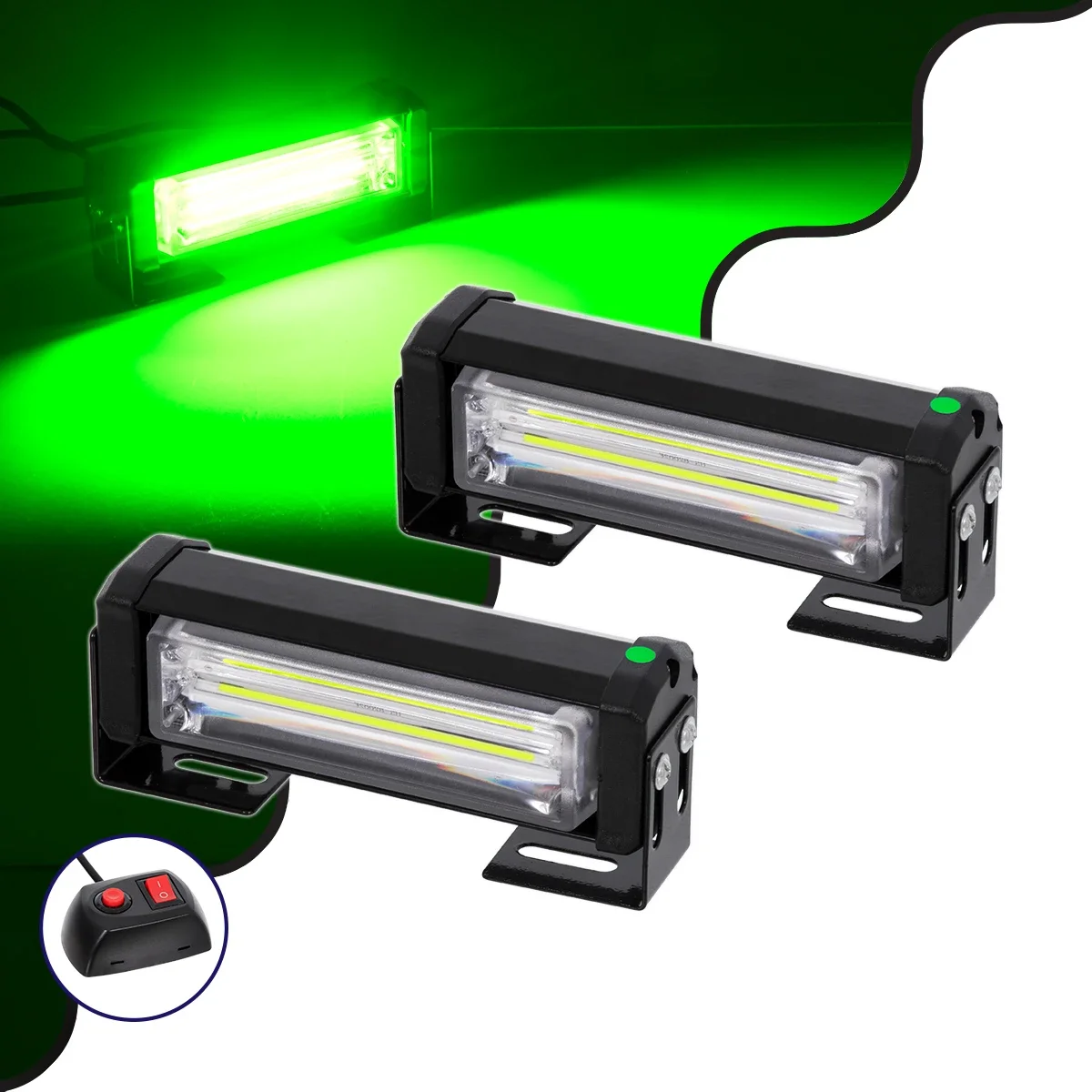 Φωτογραφία προϊόντος: GloboStar® 85025 PRO Series ΣΕΤ 2 x Μπάρες Σήμανσης Οχήματος Πυροσβεστικής για Αυτοκίνητα & Φορτηγά 13 Προγραμμάτων Φωτισμού STROBE LED CREE CXB COB 18W DC 10-30V Αδιάβροχο IP6
