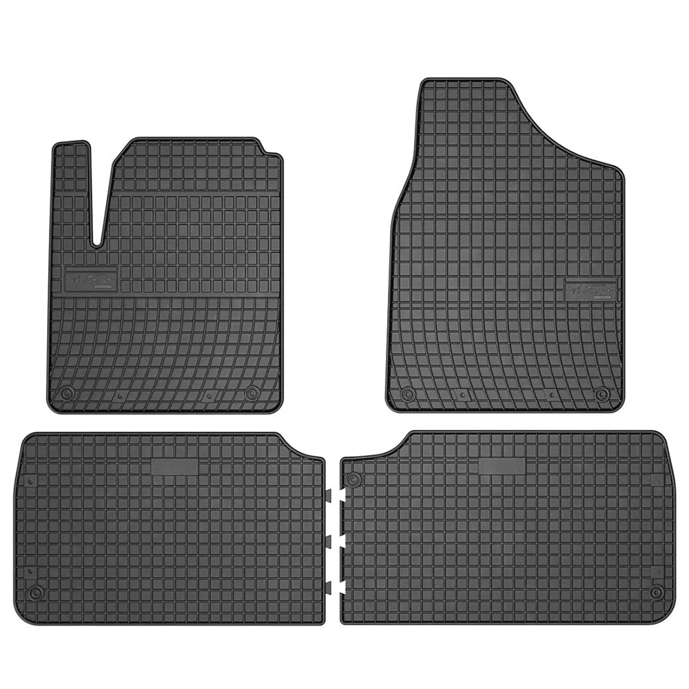 Φωτογραφία προϊόντος: Ford Galaxy (1995-2006) / Seat Alhambra (1995-2010) / VW Sharan (1996-2010) λαστιχένια μαύρα πατάκια Frogum El Toro - 4τμχ