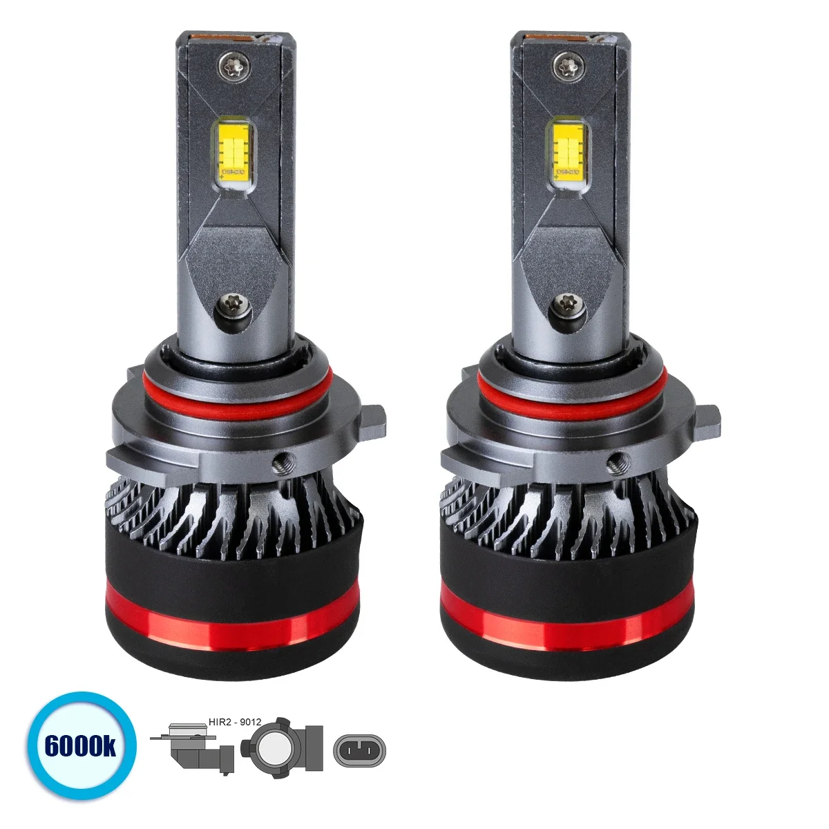 Φωτογραφία προϊόντος: GloboStar® 82091 HIR2 9012 HL Line KIT Βασικού Φωτισμού Αυτοκινήτου & Φορτηγού 3rd Generation Can-Bus Extreme Series LED CREE CXB COB 100W 24000lm DC 9-32V Αδιάβροχο IP67 Ψυχρό