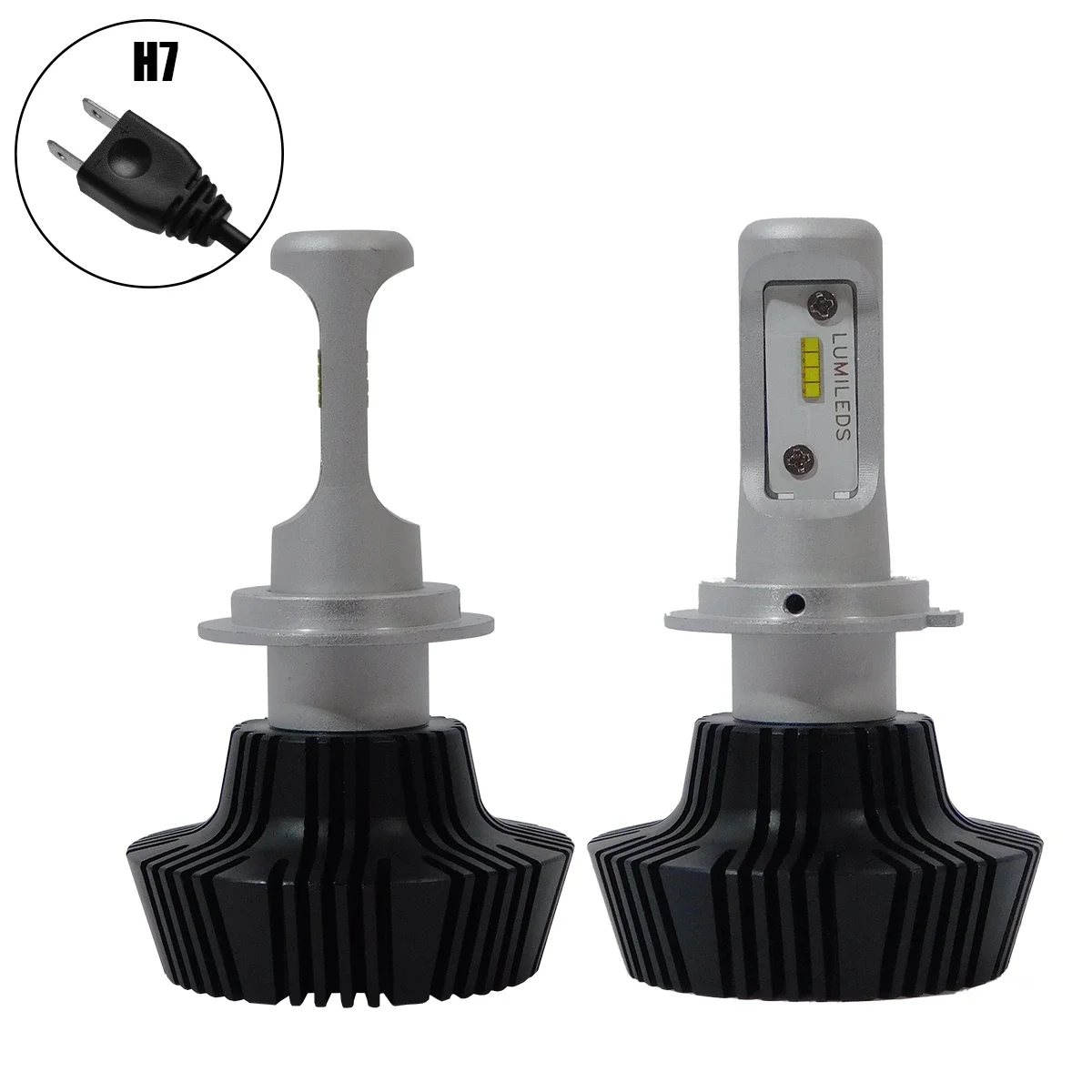 Φωτογραφία προϊόντος: GloboStar® 81664 H7 LED HID KIT Βασικού Φωτισμού 3rd Generation Can Bus Extreme Version Luxeon Zes Chip 80 Watt 8000 Lumens DC 12-24 Volt 6000k