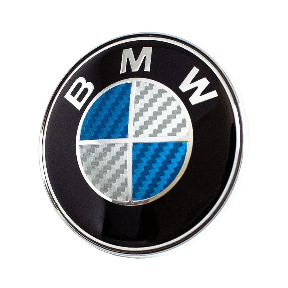 Φωτογραφία προϊόντος: OEM Σήμα καπό BMW 74mm Carbon μπλε 1τμχ