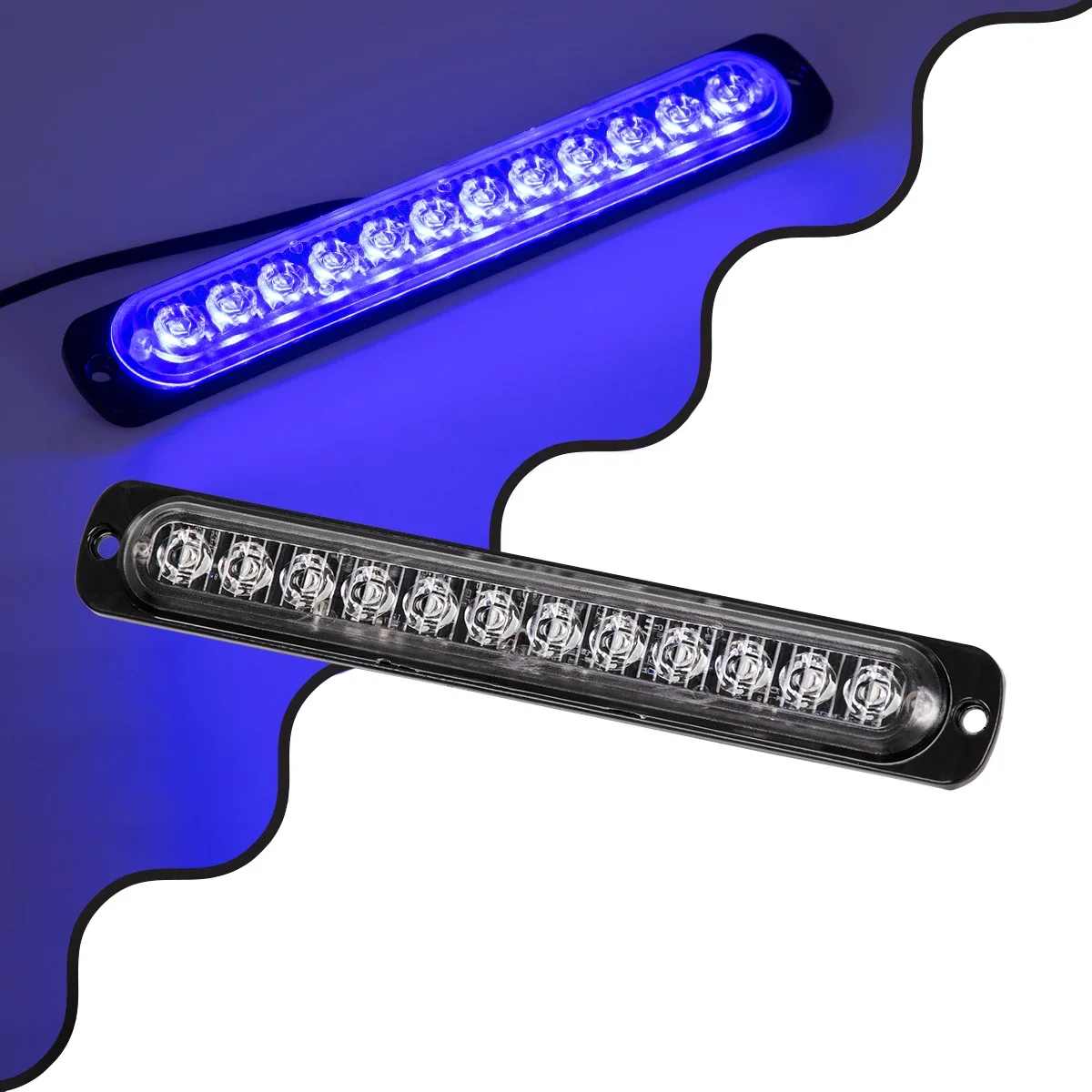 Φωτογραφία προϊόντος: GloboStar® 85268 PRO Series Μπάρα Σήμανσης Οχήματος Αστυνομίας με 10 Προγραμμάτων Φωτισμού STROBE LED SMD 3030 15W DC 12-24V Αδιάβροχη IP65 Μπλε