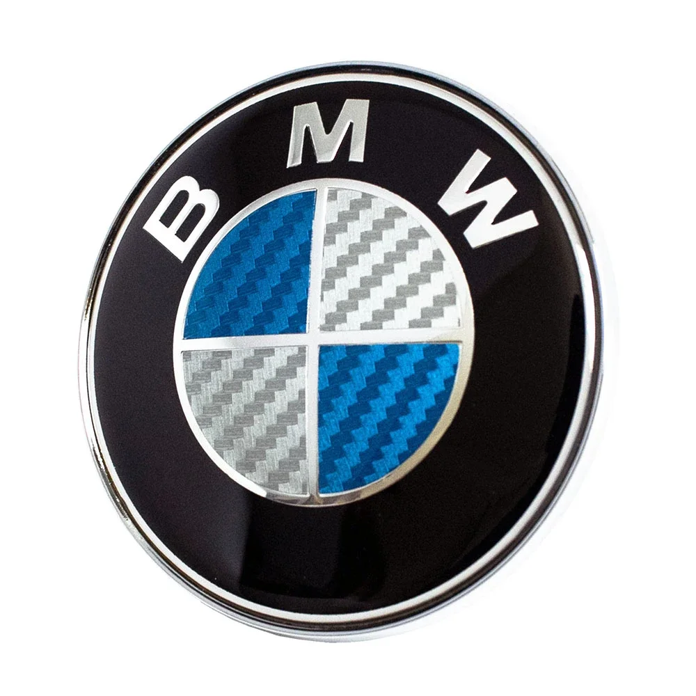 Φωτογραφία προϊόντος: OEM Σήμα καπό BMW 82mm Carbon μπλε 1τμχ