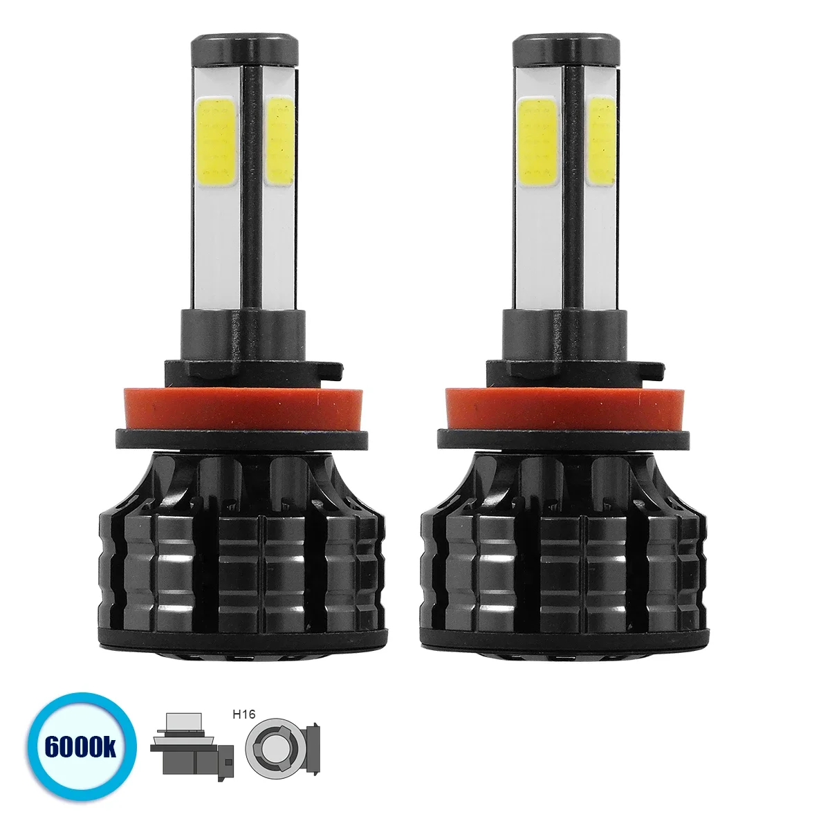 Φωτογραφία προϊόντος: GloboStar® GloboStar H16 K9 Line KIT Βασικού Φωτισμού Αυτοκινήτου-Φορτηγού 3rd Gen CanBus LED CREE CXB COB 100W 14000lm DC 9-32V Αδιάβροχο IP66 Ψυχρό Λευκό 6000K