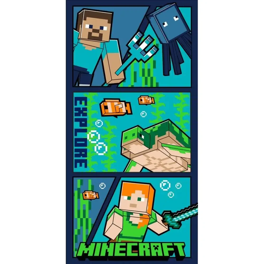 Φωτογραφία προϊόντος: BOREA Πετσέτα Θαλάσσης Microfiber Minecraft