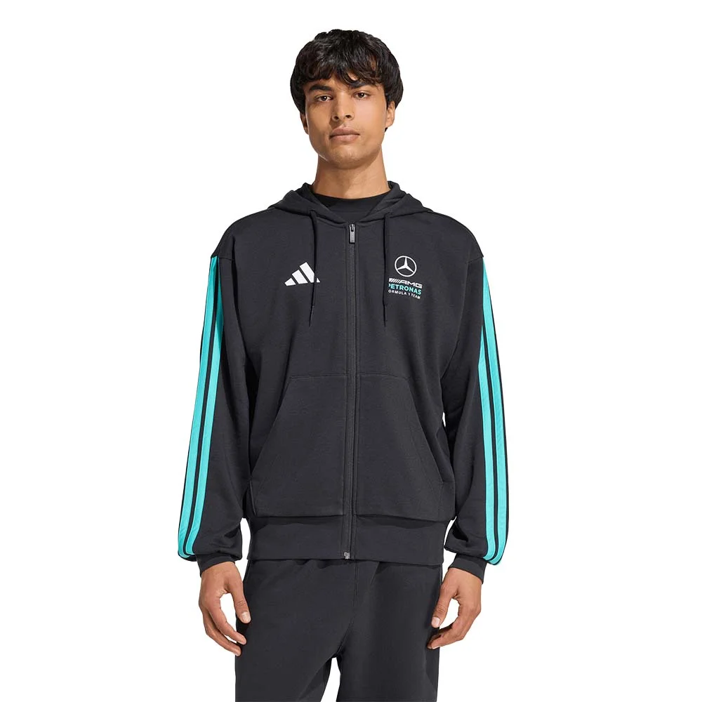 Φωτογραφία προϊόντος: adidas Performance Men's Mercedes AMG Petronas F1 Team DNA Full-Zip Hoodie Μαύρο KE5910 (adidas Performance)