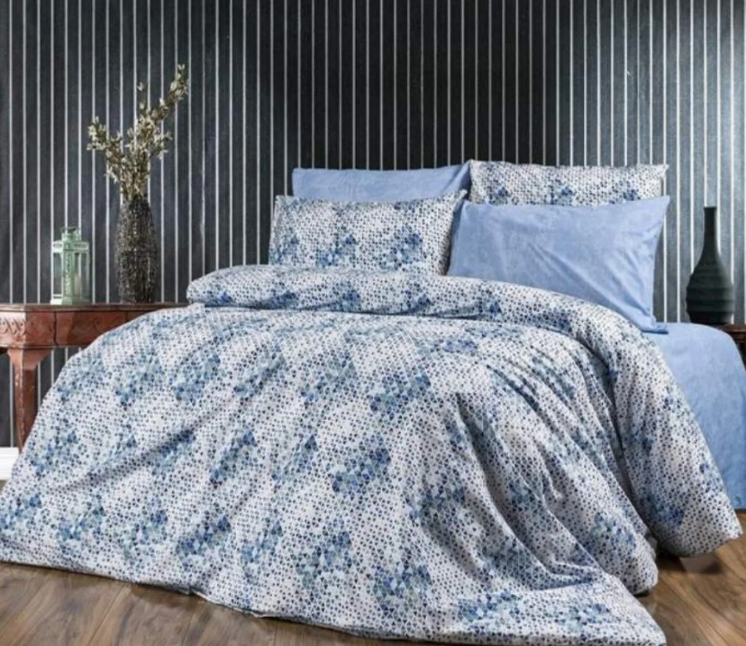 Φωτογραφία προϊόντος: MayHome Σετ Παπλωματοθήκη Polycotton Μονή (Π: 160cm x Μ: 240cm) - 2520926542 Γεωμετρικό