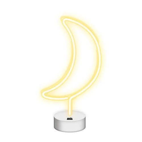 Φωτογραφία προϊόντος: Neon LED Neolia NNE06 MOON (USB/Μπαταρίας & On/Off) με Stand Λεύκο N64442