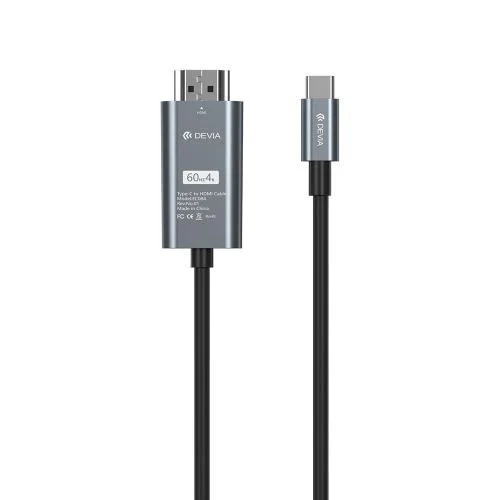Φωτογραφία προϊόντος: Καλώδιο HDMI σε USB C Devia EC084 (Updated) 2m Storm Μαύρο N67018