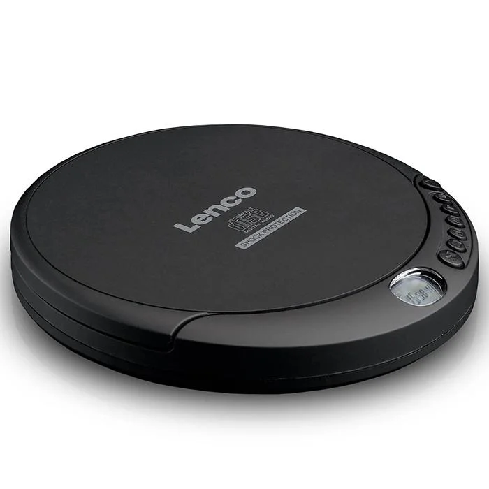 Φωτογραφία προϊόντος: LENCO Φορητό CD/MP3 player με αντικραδασμική προστασία, σε μαύρο χρώμα.