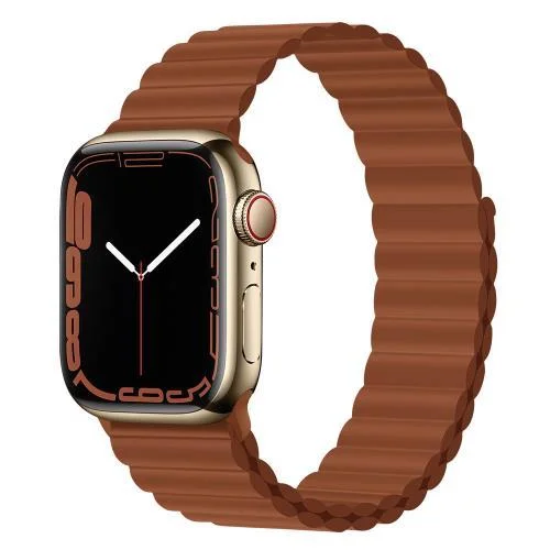 Φωτογραφία προϊόντος: Λουράκι Devia Sport3 Silicone Magnet Apple Watch (38/ 40/ 41/ 42mm) Deluxe Καφέ N62154