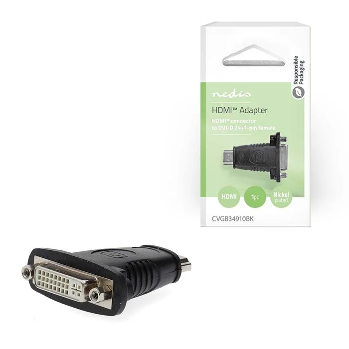 Φωτογραφία προϊόντος: NEDIS Αντάπτορας HDMI αρσ.- DVI-D θηλ.