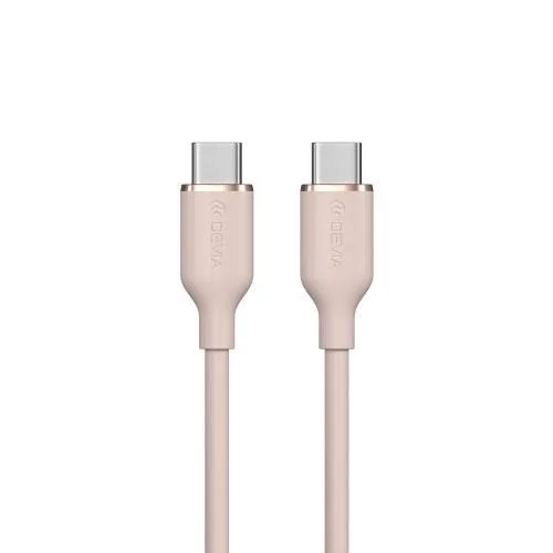 Φωτογραφία προϊόντος: Καλώδιο Σύνδεσης USB 2.0 Devia EC632 USB C σε USB C PD 60W 1.2m Jelly Ροζ N62853