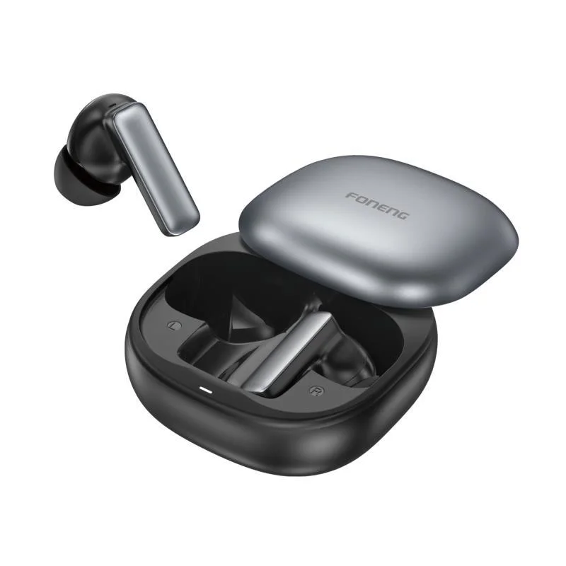 Φωτογραφία προϊόντος: True Wireless Ακουστικά Bluetooth Foneng BL166 Sliding-Lid ANC+ENC Γκρι N70250