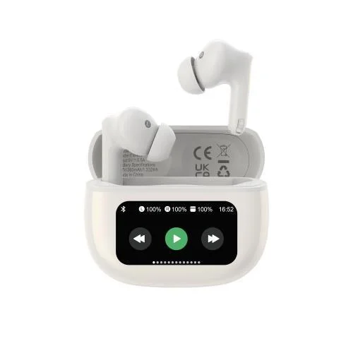 Φωτογραφία προϊόντος: True Wireless Ακουστικά Bluetooth Devia EM405 ANC Pro3 με Οθόνη Λευκό N68833