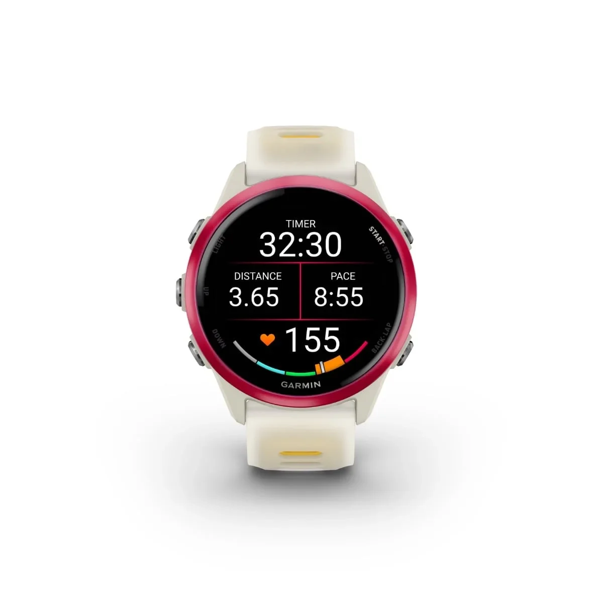 Φωτογραφία προϊόντος: GR Garmin Forerunner 570 42mm Rassberry Bone/Mango έως 24 άτοκες δόσεις