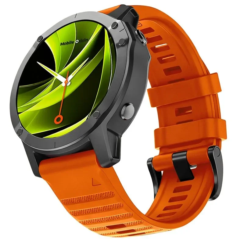 Φωτογραφία προϊόντος: GR Mobile Origin Easy Strap Silicone Watch 26mm Orange έως 12 άτοκες δόσεις ή 24 δόσεις