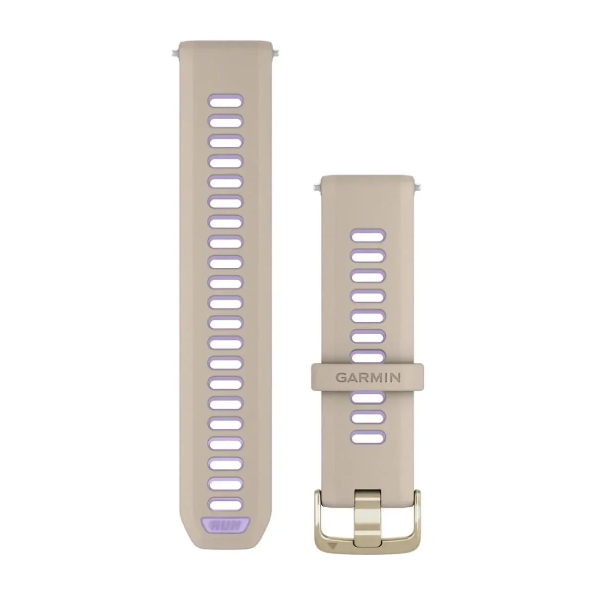 Φωτογραφία προϊόντος: Garmin Forerunner Watch Band 22 mm French Gray/Translucent Indigo with Soft Gold Hardware έως 12 άτοκες δόσεις ή 24 δόσεις