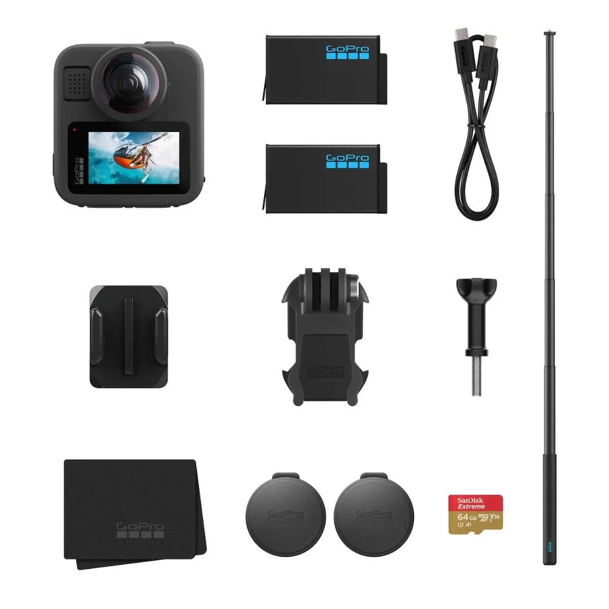 Φωτογραφία προϊόντος: GR GoPRO MAX2 + Accessories Bundle έως 12 άτοκες δόσεις ή 24 δόσεις
