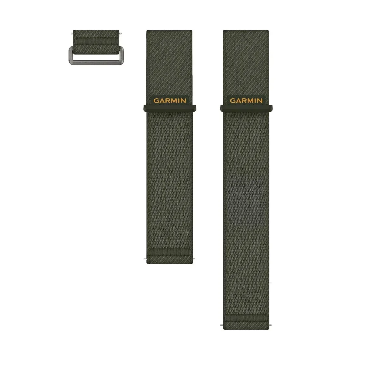Φωτογραφία προϊόντος: GR Garmin Quick Release 24 Band Moss ComfortFit Nylon with Orange and Silver (3pcs.) έως 12 άτοκες δόσεις ή 24 δόσεις