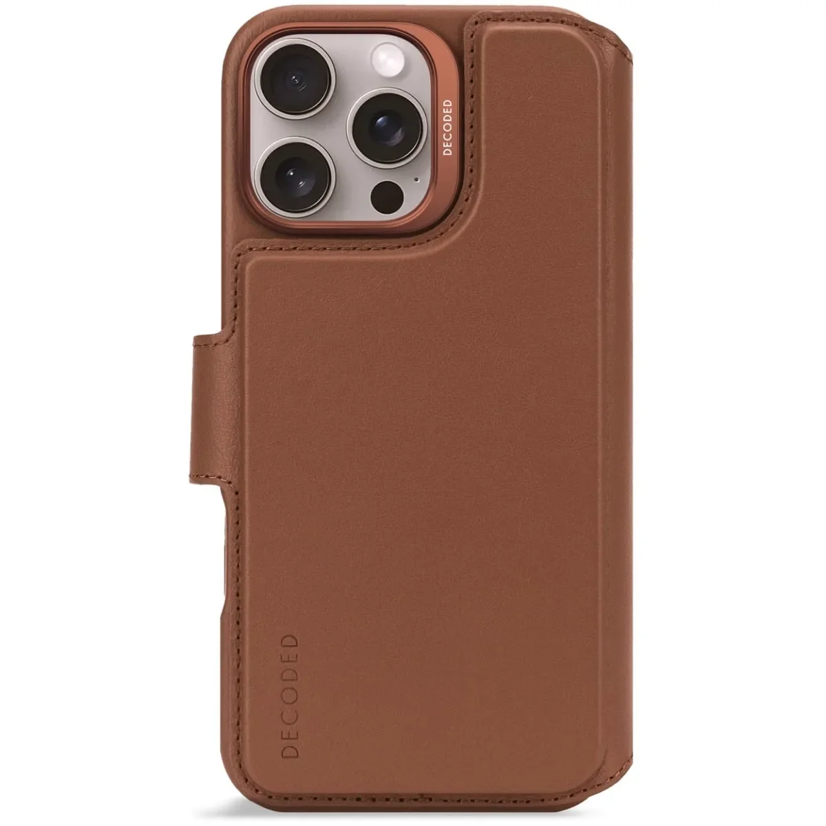 Φωτογραφία προϊόντος: GR Decoded Leather Detachable Wallet Case for iPhone 16 Pro Max Tan έως 12 άτοκες δόσεις ή 24 δόσεις